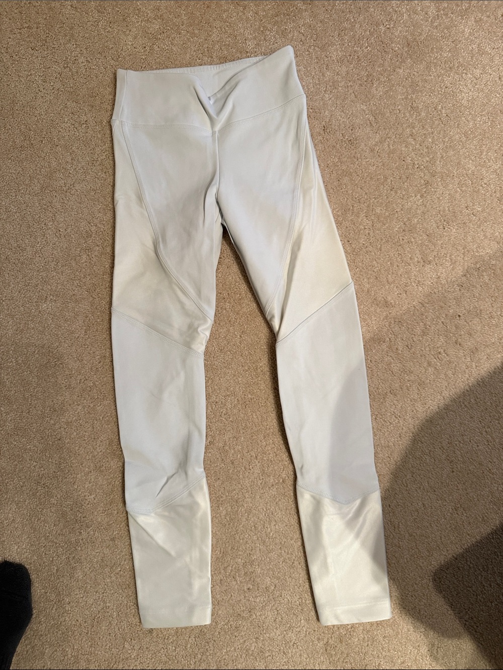 Koral White High-Waist Seam Detail Leggings Sq